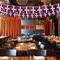 G128 Dominican Republic Bunting Banner | Flag 8.2 x 5.5 Inch, Full String 33 Feet | Printed 150D Polyester, Decorations For Bar, School, Festival Events Celebration